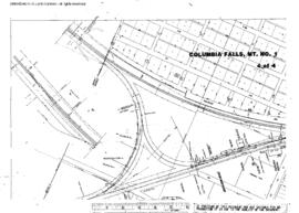 Plat Map of Great Northern Facilities at Columbia Falls, Montana, 1959