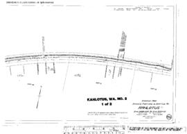 Plat Map of Spokane, Portland, and Seattle Railway Facilities at Kahlotus, Washington, 1915