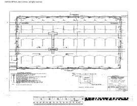 Northern Pacific Engineering Drawing, Car Shop, One Spot at Missoula, Montana, 1967