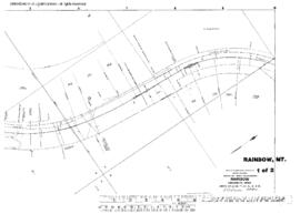 Plat Map of Great Northern Facilities at Rainbow, Montana, 1920