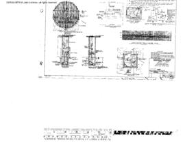Northern Pacific Engineering Drawing, Water Tank, 48,000 Gallon at Attalia, Washington, 1951