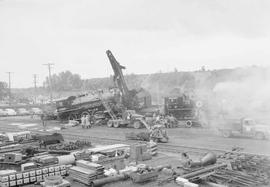 Northern Pacific steam locomotive 1364 at South Tacoma, Washington, in 1954.