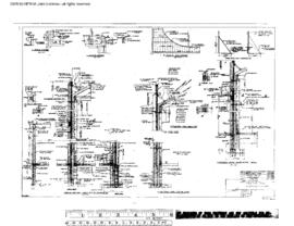 Northern Pacific Engineering Drawing, Depot at Ellensburg, Washington, 1966