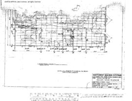 Northern Pacific Engineering Drawing, Yard Office at Parkwater, Washington, 1985