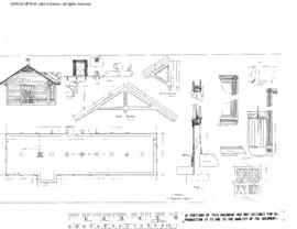 Spokane, Portland, and Seattle Railway Engineering Drawing, Depot at Goldendale, Washington, undated