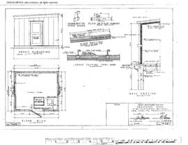 Great Northern Engineering Drawing, Zeolite Water Treating Plant at Wenatchee, Washington, 1956