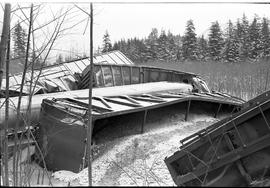 Burlington Northern accident at Index, Washington in 1975.