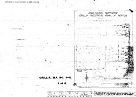 Plat Map of Northern Pacific Facilities at Orillia, Washington, undated