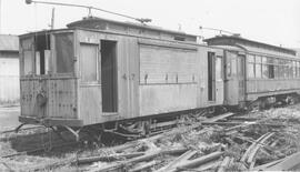 Seattle Municipal Railway Number 417 at the Georgetown carbarn, Seattle, Washington, 1939.