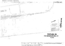 Plat Map of Union Pacific Facilities at Portland, Oregon, 1982