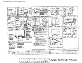 Burlington Northern Engineering Drawing, Modular Motor Car House, 1982