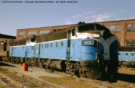 Burlington Northern Diesel Locomotive 460A at Interbay, Washington, 1971