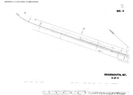 Plat Map of Northern Pacific Facilities at Bearmouth, Montana, undated