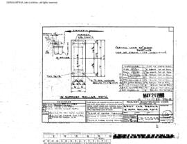 Northern Pacific Engineering Drawing, Car Shop, One Spot at Missoula, Montana, 1968
