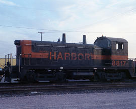 Indiana Harbor Belt Railroad diesel locomotive 8817 at Proviso, Illinois on July 26, 1986.