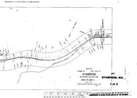 Plat Map of Northern Pacific Facilities at Stampede, Washington, 1953