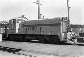 British Columbia Hydro Railway diesel locomotive 901 at Vancouver, British Columbia in January 1964.