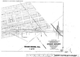 Plat Map of Northern Pacific Facilities at Grand Mound, Washington, 1915