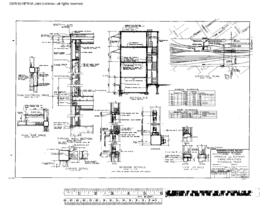 Northern Pacific Engineering Drawing, Control Tower at Missoula, Montana, 1966