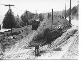 Seattle & Rainier Valley Railway Car 103 in Seattle, Washington, 1936