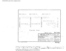 Great Northern Engineering Drawing, Yard Office at Interbay, Washington, 1974