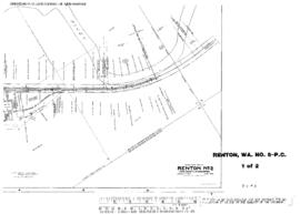 Plat Map of Pacific Coast Railroad Facilities at Renton, Washington, 1952