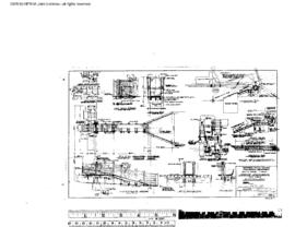 Northern Pacific Engineering Drawing, Stockyard at Bozeman, Montana, 1956