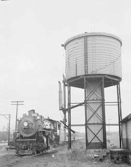 Northern Pacific passenger train at Fort Lewis, Washington, in 1957.