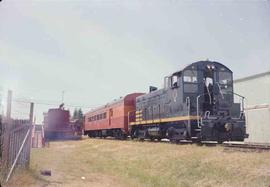 Lewis & Clark Railway Diesel Locomotive Number 81 at Battle Ground, Washington in July 1987.