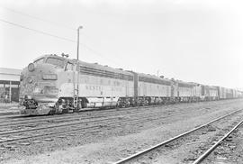 Western Pacific diesel locomotive 915A at Tacoma, Washington in 1971.