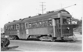 Seattle & Rainier Valley Railway Car 111 in Seattle, Washington, 1935