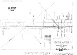 Plat Map of Northern Pacific Facilities at De Smet, Montana, 1917