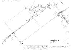 Plat Map of Northern Pacific Facilities at Scalley, Washington, 1953