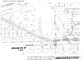 Plat Map of Union Pacific Facilities at Spokane, Washington, undated