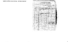 Northern Pacific Engineering Drawing: List - Drawing Number, 135 Foot Turntable, undated