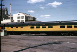 Spokane, Portland and Seattle Railway dining car 405 at Portland, Oregon (undated).