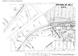 Plat Map of Great Northern Facilities at Cut Bank, Montana, 1956