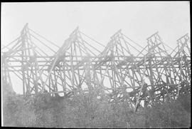 Northern Pacific bridge at Stampede Pass, Washington, circa 1890.