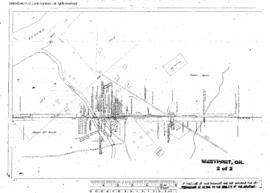 Plat Map of Spokane, Portland, and Seattle Railway Facilities at Westport, Oregon, 1915