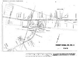 Plat Map of Oregon Electric Railroad Facilities at Sweet Home, Oregon, 1939