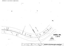 Plat Map of Northern Pacific Facilities at Kiona, Washington, 1946
