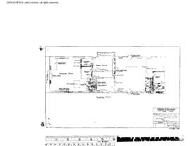 Northern Pacific Engineering Drawing, Depot at Kelso, Washington, 1949