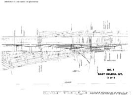 Plat Map of Northern Pacific Facilities at East Helena, Montana, 1941