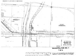 Plat Map of Great Northern Facilities at Williston, North Dakota, 1952