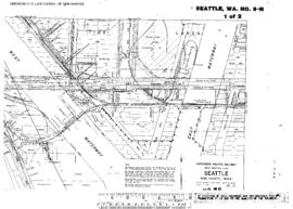 Plat Map of Northern Pacific Facilities at Seattle, Washington, 1947