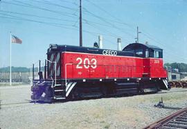 Coast Engine & Equipment Company Diesel Locomotive  Number 203 at Tacoma, Washington in July,...