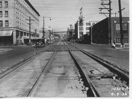 Seattle & Rainier Valley Railway tracks in Seattle, Washington, 1936