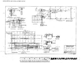Northern Pacific Engineering Drawing, Car Shop, One Spot at Missoula, Montana, 1968