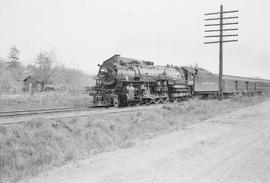 Northern Pacific passenger train number 408 at Puyallup, Washington, in 1942.