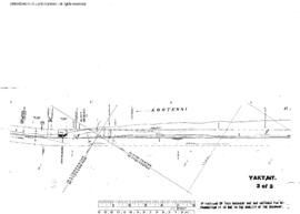 Plat Map of Great Northern Facilities at Yakt, Montana, 1963